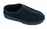LAMO SHEEPSKIN Womens Suede Clogs Shoes Black