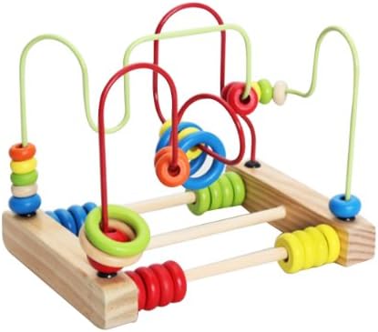 Educational Toys for Children! Large Desktop Abacus Wooden Toys Baby Safety Cartoon Maze Games, Wooden Educational Puzzles Toys