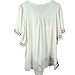 Ashir Aley V-Neck Embroidered Peasant Blouse Cotton Ruffle Loose Big Size Bluse White