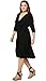Plus Size Vintage Wrap Empire Waist Dress For Women