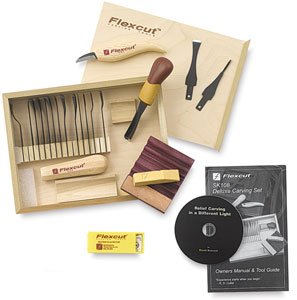 Flexcut Deluxe Starter Carving 21 pieces