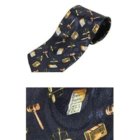 Attorney's Law Lawyer's Necktie by Mystic Clothing, includes Gift Box and Neck Tie