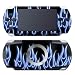 Blue Neon Flames Design Decorative Protector Skin Decal Sticker for PSP