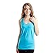 Semath Women's Fitness Workout Vest Tanks Cami Soft Racerback Loose Tank Top, 4 Pack/Acid Blue/Shocking Pink/Dark Blue/Black White, X-Large