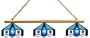 Imperial Memphis Grizzlies Licensed Three Shade Stained Glass Billiard Table Lamp