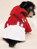 Dog Coat - Casual Canine Hooded Fleece Snowman Dog Jacket - Medium