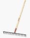 Tools & Hardware : RAKE 16 TEETH LEVEL HEAD STEEL