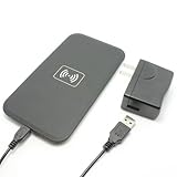Black QI Standard USB Wireless Charger with USB cable for LG Nexus 4 Nokia Lumia 920
