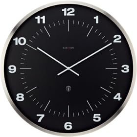 Karlsson - KW0012BK - Horloge - Never Late Again - Num�ros - M�tal Noir