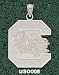 Univ Of Nebraska Block N Giant Charm/Pendant -Choose from 14K/10K, Stainless Steel or Gold Plated