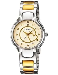 Casio Womens LTP1337SG-9A Silver Stainless-Steel Quartz Watch with Gold Dial