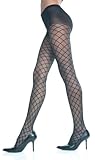 Pantyhose Black Sheer Argyle