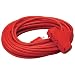 Coleman Cable 04219 14/3 SJTW Vinyl Outdoor Extension Cord, Red 3-Outlet, 100-Feet
