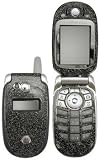 Metallic Black - Motorola V551 V547 V555 V557 Protector Skin Decals - Faceplates