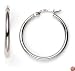 14k White Gold Hoop Earrings