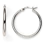 14k White Gold Hoop Earrings