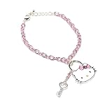 Image of Hello Kitty Diamontee Bracelet - Key Charm