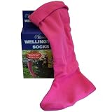 WARM PINK FLEECE WELLINGTON BOOT LINER SOCK