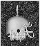 Logo Art Nebraska Cornhuskers Sterling Silver Helmet Pendant