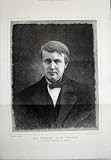 1890 の Thomas Alva Edison のアメリカの電気技師の発明家 EDISON