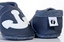 little foot company® Krabbelschuhe aus Rindnappaleder, Modell Anker in marine