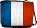 RikkiKnight France Flag Messenger Bag - Book Bag ***with matching coin purse wallet*** -School Bag -