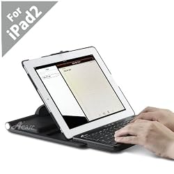 Acase(TM) iPad 2 Transformer Bluetooth Keyboard Accessory Case for Apple iPad 2 2nd Generation WiFi / 3G Model 16GB, 32GB, 64GB NEWEST MODEL (Black)
