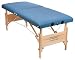 Master Massage Pacific Portable Massage Table with Natural Finish, Auto-lock Legs