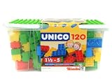 Eigenschaften Simba Toys 4118968 / Unico 120 Bausteine in Tragebox