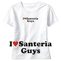 T-Shirt Woman White " I Love Santeria Guys " Religion