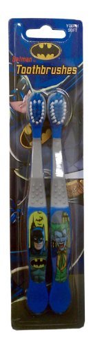 DC Comics 2pk Joker and Batman Toothbrushes Set - Batman and Joker Toothbrush Pack