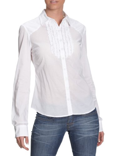 Fornarina Textil Damen Shirt/ Langarmshirt BER4327C41909, Gr. 38 (M), Wei&szlig; (white) Preisvergleich