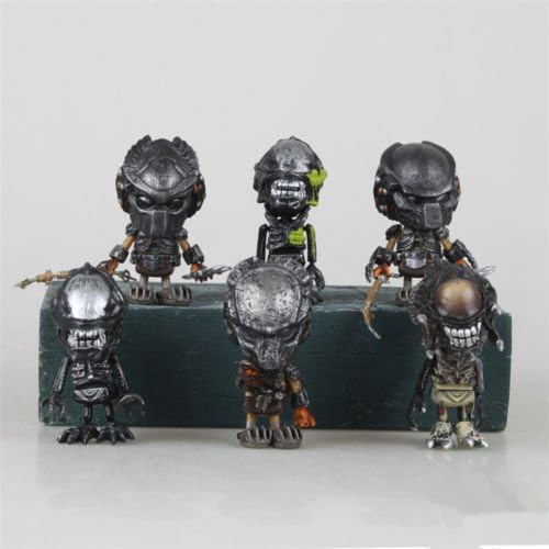 Milan Henko® 6 PCS Figure Toys Similar The Aliens vs Predator Requiem Mini Cosbaby