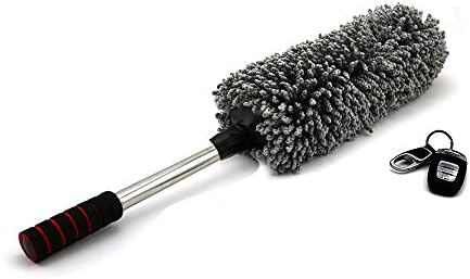 LashaBell Car wash brush with long handle Exterior Or Interior Use Microfiber Multipurpose Duster Car Wash Brush