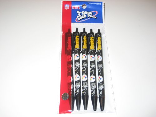 Pittsburgh Steelers NFL 5 Pack Pen Set