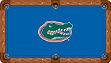 University of Florida Pool Table Felt - Professional 9ft - Gator Logo Blue