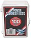 BCW Hinged Box 100 Count - Baseball, Football, Basketball, Hockey, Golf, Single Sports Cards Top Load - Sportcards Card Collecting Supplies