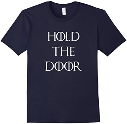 Men's Hold The Door - T Shirt Small Navy