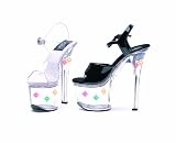 Ellie Shoes - L7-FLIRT, 7 Heel Sandal With Multicolor Lights