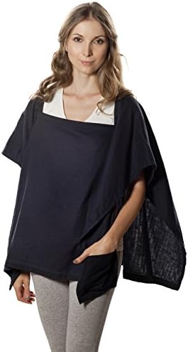 Poncho Baby Nursing Cover, Square Blue