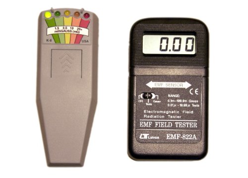 K2 EMF Meter & 822a-bl EMF w/ Backlight