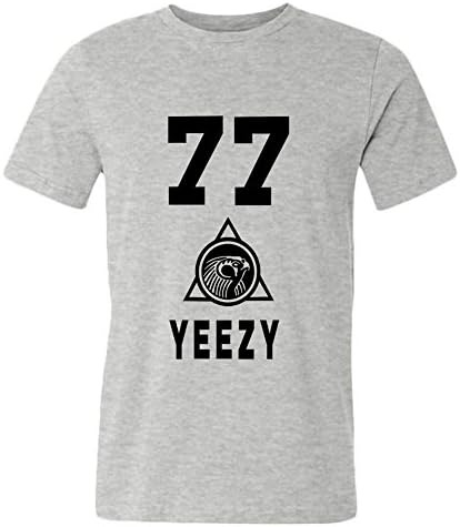 Tryeee Man Print Number 77 Style Short-sleeve Tee Shirts