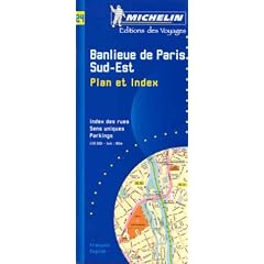 Michelin Paris Southeast Street Map with index Map No. 24 (Michelin Maps & Atlases): Michelin Travel Publications, Pneu Michelin