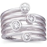 14K White Gold Diamond Right Hand Ring (0.63 ctw, G-H, SI1)