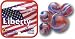 Mega Marbles - LIBERTY MARBLES NET (1 Shooter Marble, 24 Player Marbles & 2 Display Rings)
