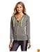 Zumba Fitness LLC Women's Crave Zip-Up Hoodie, Gravel, XX-Large