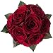 Realistic Red Rose Silk Floral Bridal Bouquet/Centerpiece (10
