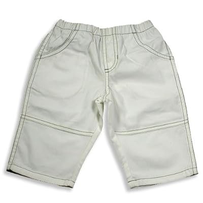 Charlie Rocket - Newborn Boys Pants, White