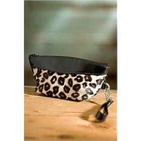 Women's Wristlet Cowhide Handbag