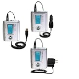 Deluxe Kit for the iRiver iFP-595T / iFP 595T includes a USB cable with Car and Wall Charger - Gomadic Brand w/ TipExchange Tech